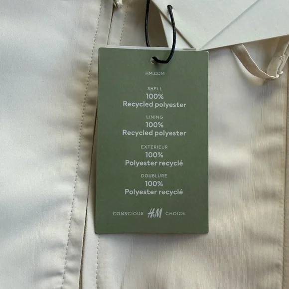 H&M Ivory Satin Bow Front Camisole - Picture 9 of 9